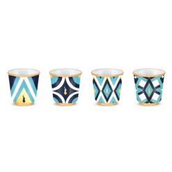 Set 4 Bicchierini Blu - Tombola