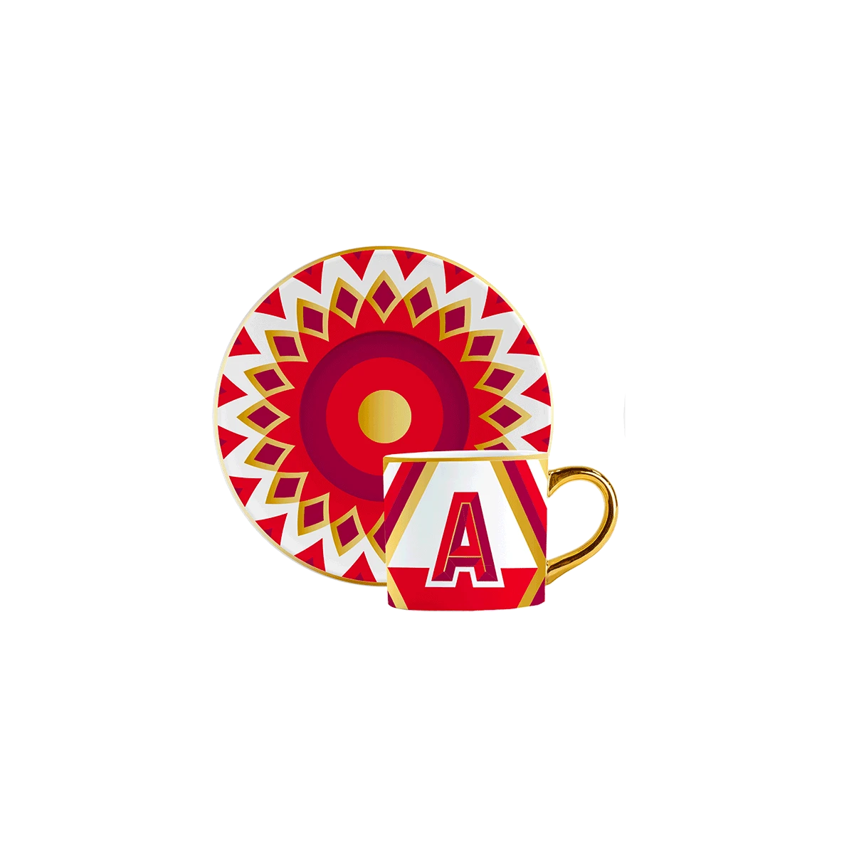 Tazzina Con Lettera - Tombola 3 Tazzina Con Lettera - Tombola