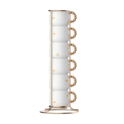 Set 6 Tazzine Impilabili - Oro Delle Api