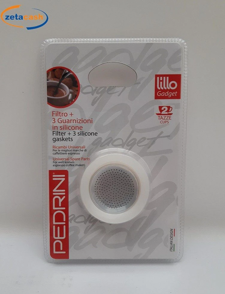 RICAMBI CAFFETTIERA 3 GUARNIZIONI E FILTRO 3 RICAMBI CAFFETTIERA 3 GUARNIZIONI E FILTRO