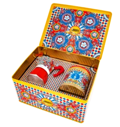 Set Moka Express Carretto Siciliano 3 Tz E Perfetto Moka Irresistibile