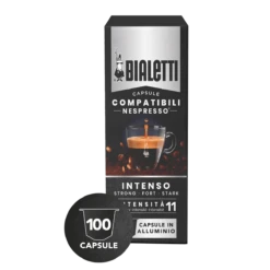 Kit 100 Capsule Intenso In Alluminio Compatibili Nespresso
