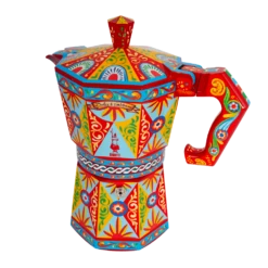 Moka Express Bialetti Dolce&Gabbana | Carretto Siciliano 50 Tz -Bialetti 3 dg moka 50 tz still