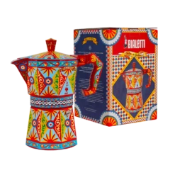 Moka Express Bialetti Dolce&Gabbana | Carretto Siciliano 50 Tz -Bialetti 4 dg moka 50 tz con pack