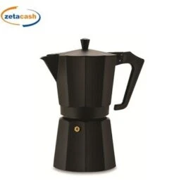 CAFFETTIERA ITALEXPRESS NERA IN ALLUMINIO DA 9 TAZZE