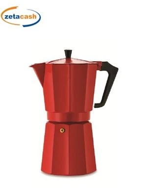 CAFFETTIERA IN ALLUMINIO ROSSA 14 TAZZE PEZZETTI 3 CAFFETTIERA IN ALLUMINIO ROSSA 14 TAZZE PEZZETTI