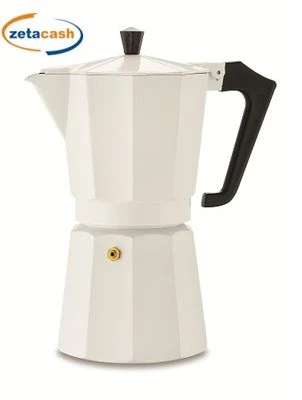 CAFFETTIERA IN ALLUMINIO BIANCA 14 TAZZE PEZZETTI 3 CAFFETTIERA IN ALLUMINIO BIANCA 14 TAZZE PEZZETTI