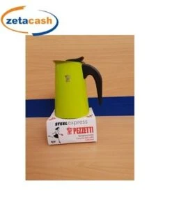 CAFFETTIERA IN ALLUMINIO STEELEXPRESS VERDE DA 10 TAZZE