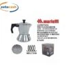 CAFFETTIERA 6 TAZZE IN ALLUMINIO NERA, INDUZIONE. -Bialetti 8003455326055