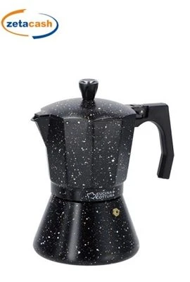 CAFFETTIERA ALLUMINIO PER INDUZIONE 9 TAZZE NERA 3 CAFFETTIERA ALLUMINIO PER INDUZIONE 9 TAZZE NERA