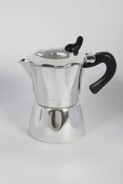 CAFFETTIERA IN ALLUMINIO A 2 TAZZE CON MANICO ANTIBURN
