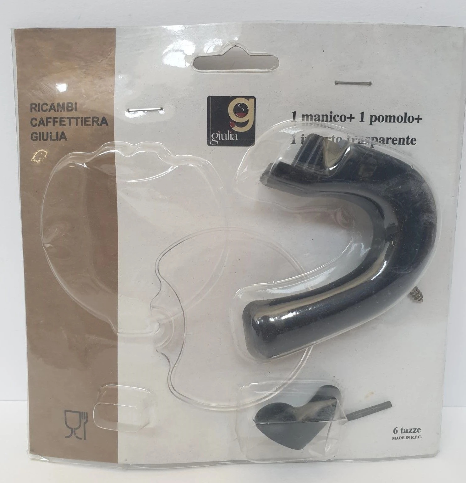 RICAMBI PER CAFFETTIERA GIULIA DA 6 TAZZE 3 RICAMBI PER CAFFETTIERA GIULIA DA 6 TAZZE
