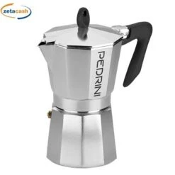 CAFFETTIERA 6 TAZZE IN ALLUMINIO PEDRINI