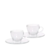 Set 2 Tazzine Espresso Vetro