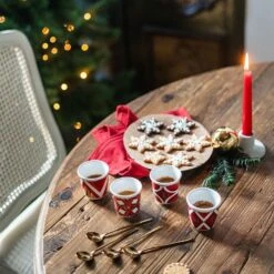 Set 4 Bicchierini Rossi - Tombola -Bialetti a7r05878