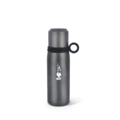 Bottiglia Termica Con Coperchio-Tazza Grigia