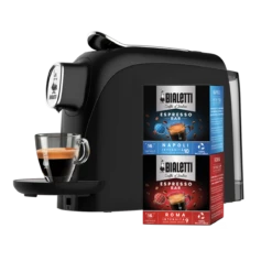 Mignon Nero - Macchina Da Caffè Espresso Con 2 Box Di Capsule